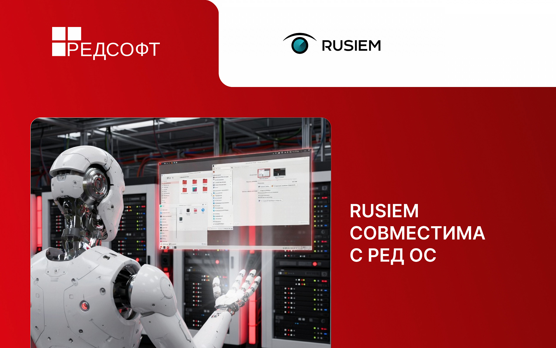 РУСИЕМ и РЕД СОФТ подтвердили совместимость SIEM-системы RuSIEM с операционной системой РЕД ОС
